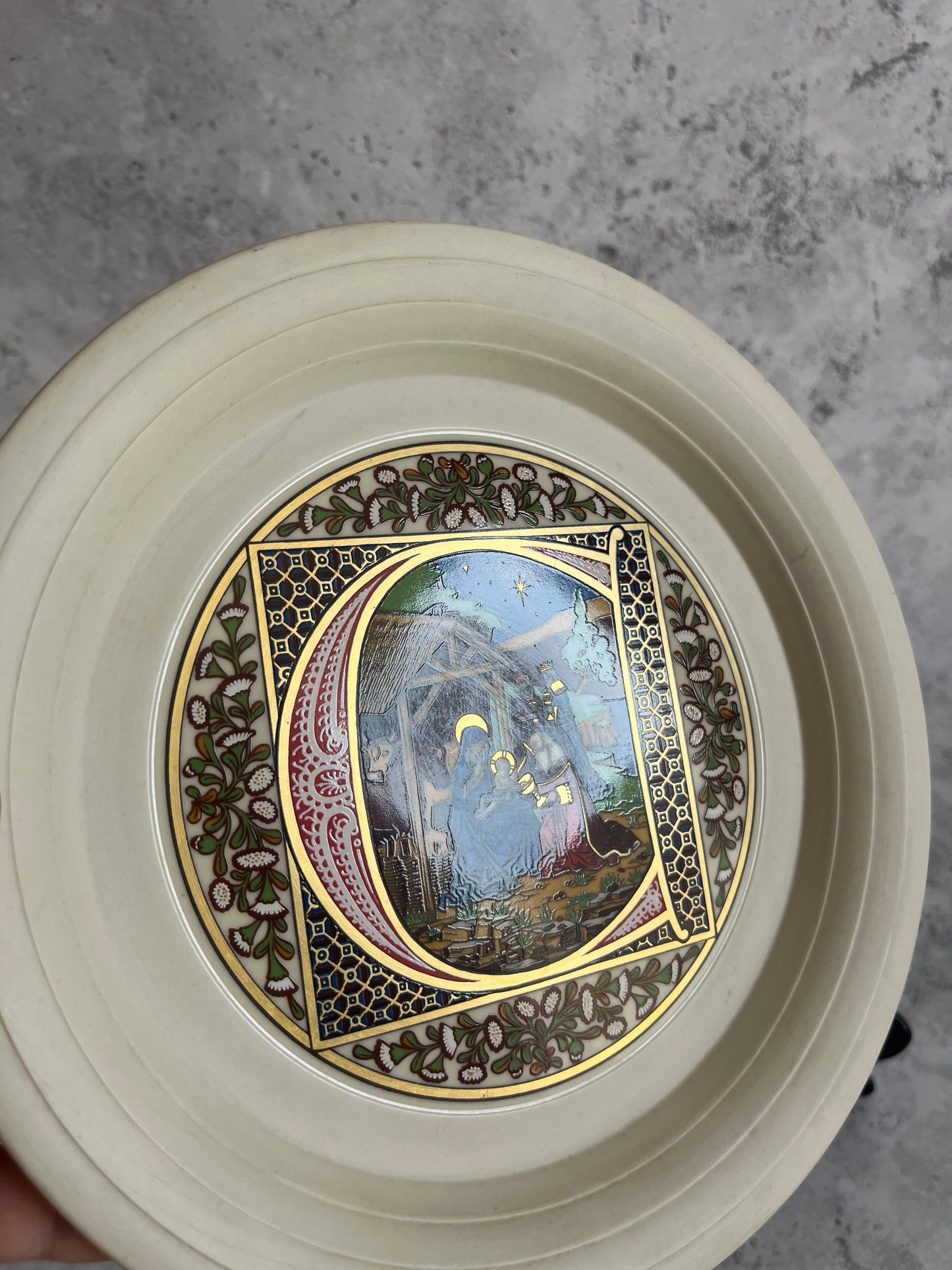 Hornsea 1979 Limited Edition Christmas Plate 1 of 9 Vintage Ceramic