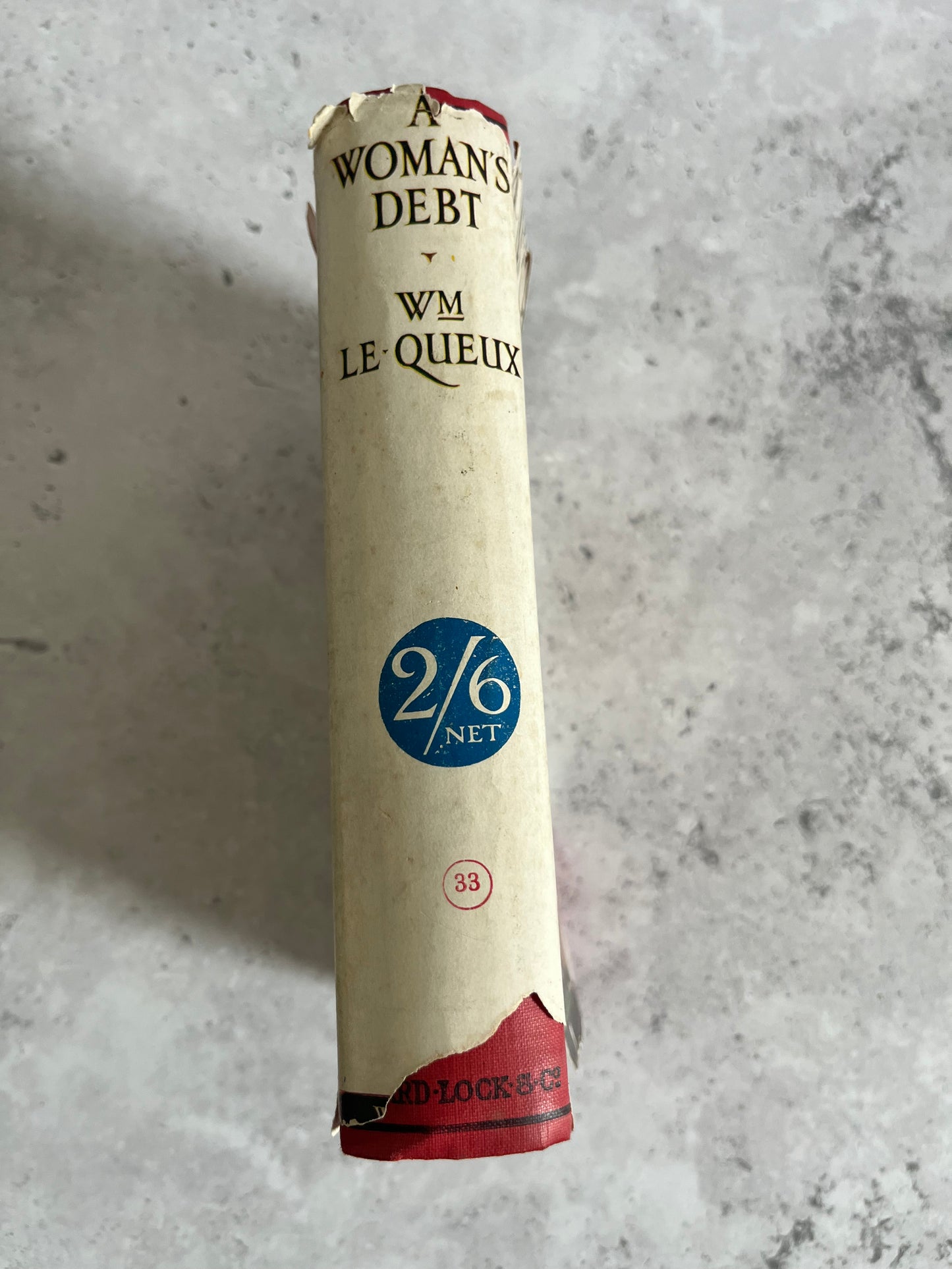 A Woman’s Debt By WM Le Queux First Edition HB 1925 Ward Lock & Co