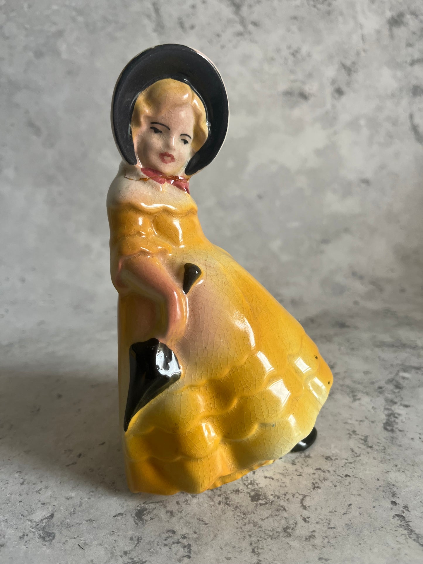 Vintage Pair Of Ceramic Bookends Boy Girl Pairing Victorian Style