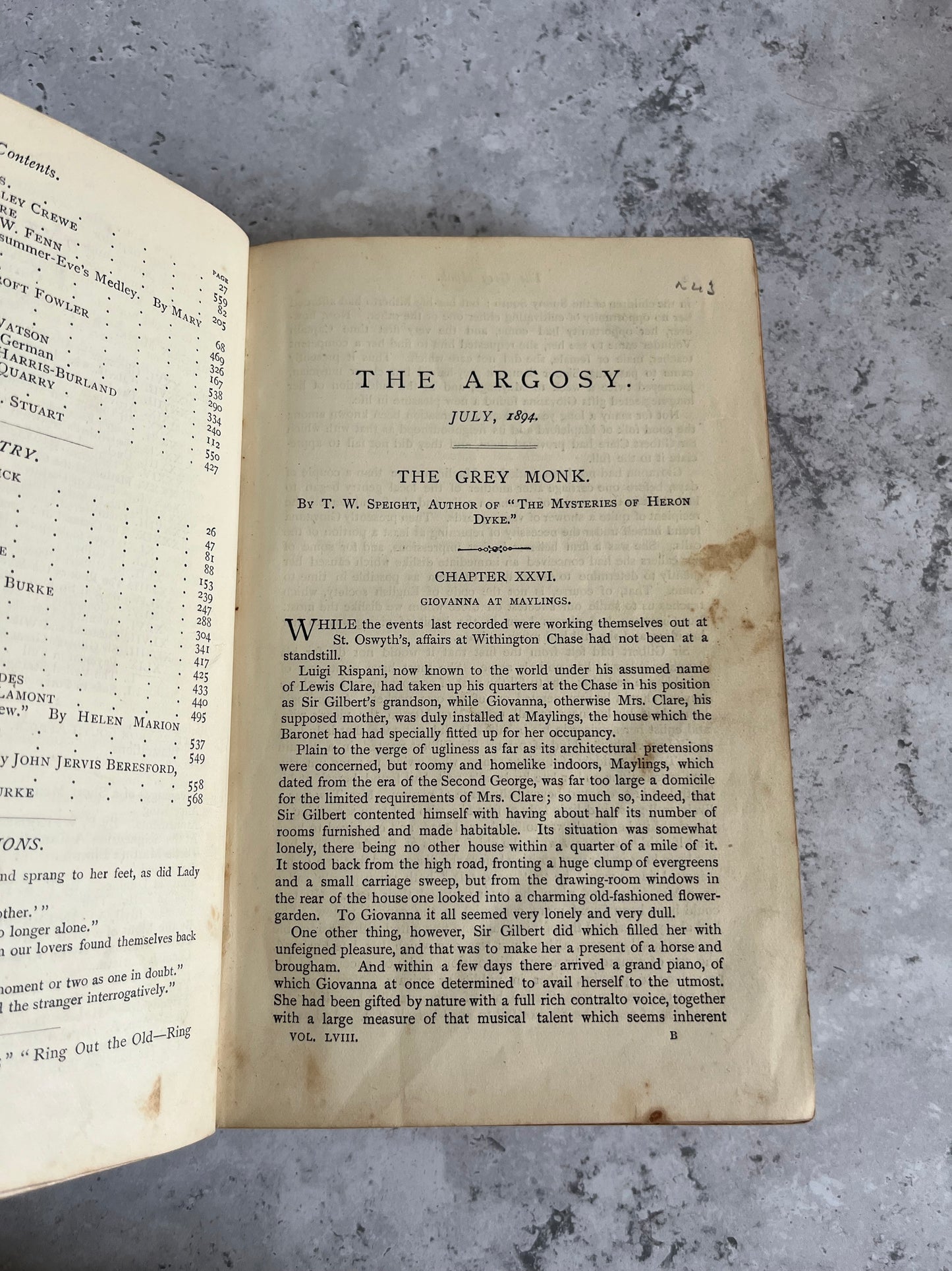 The Argosy 1894 Vol. 2 Article Collection Edited By Charles W Wood