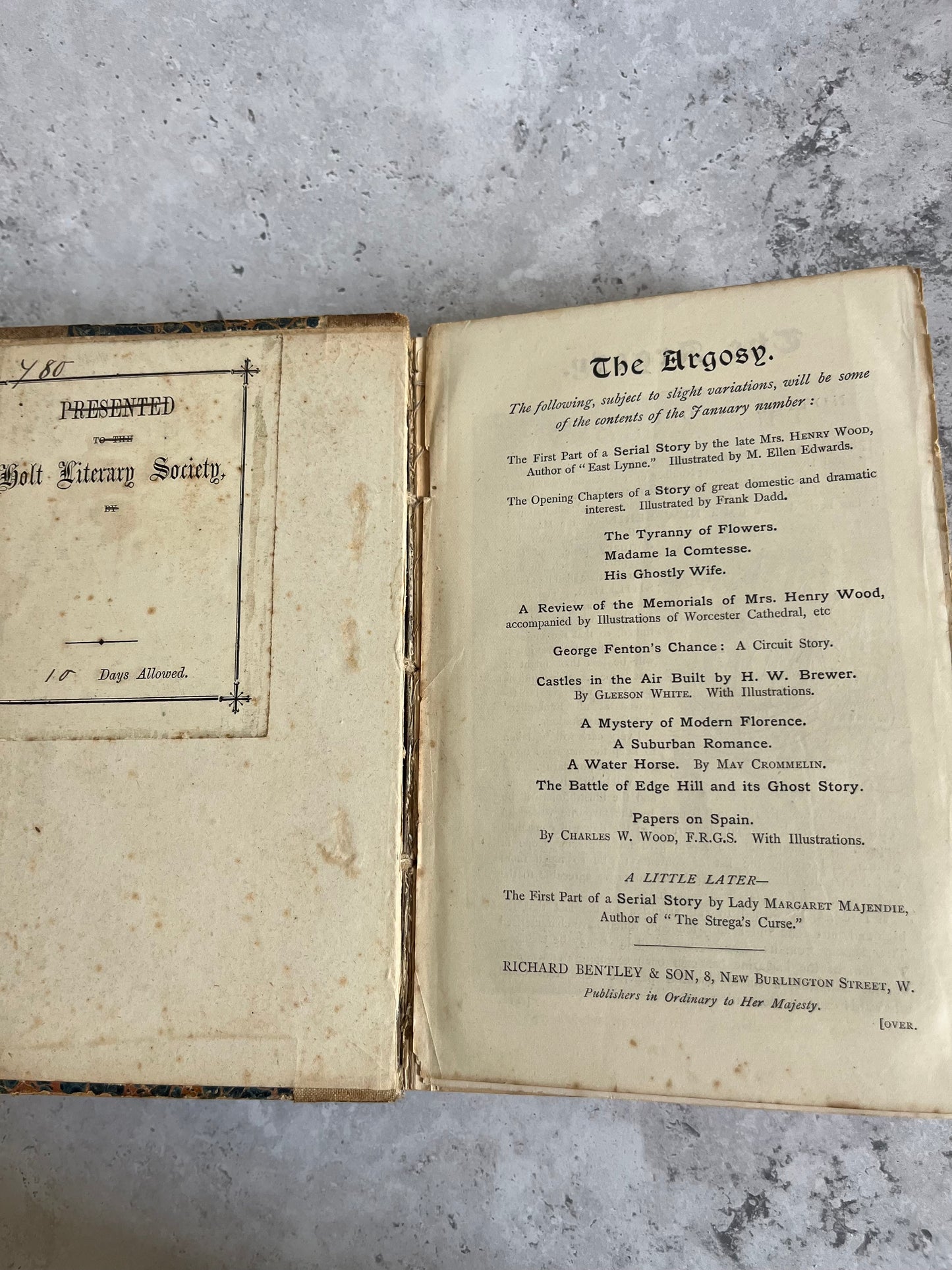 The Argosy 1894 Vol. 2 Article Collection Edited By Charles W Wood