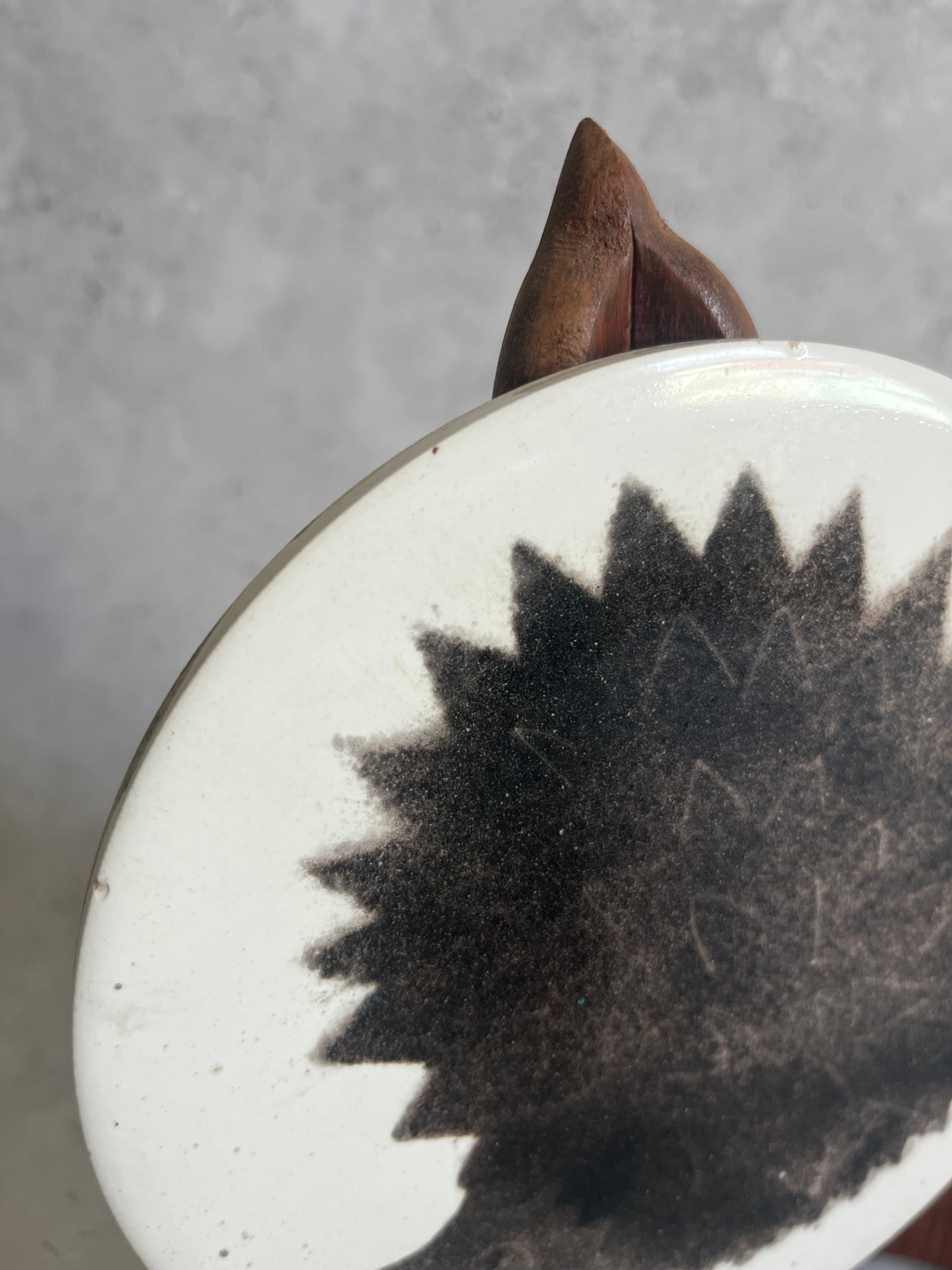 Vintage Hand Painted H&R Johnson Hedgehog Wall Tile Ceramic Trivet