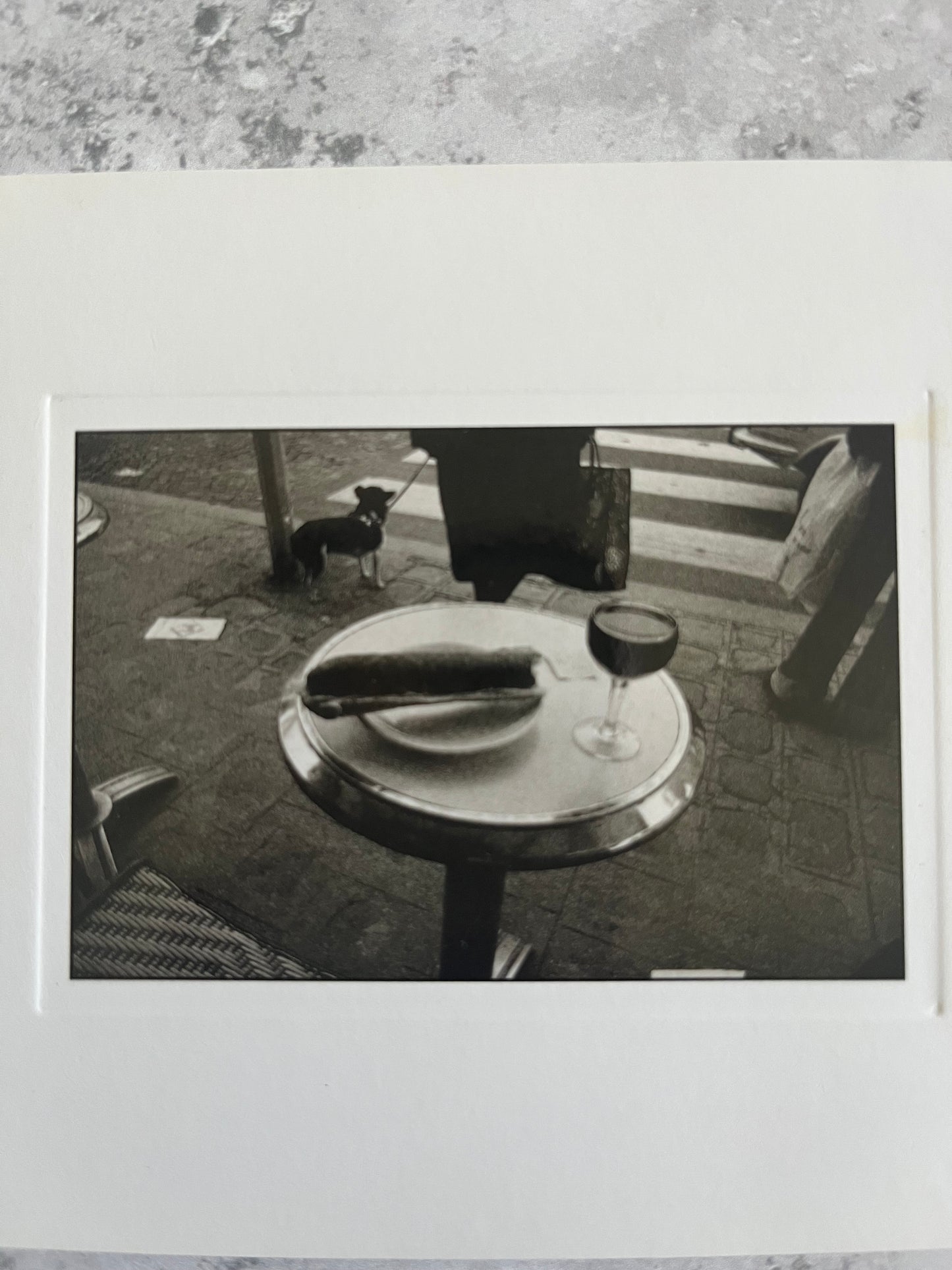 ‘Le Sandwich’ By Olivier Garros Paris Black and White Photography Blank Postcard