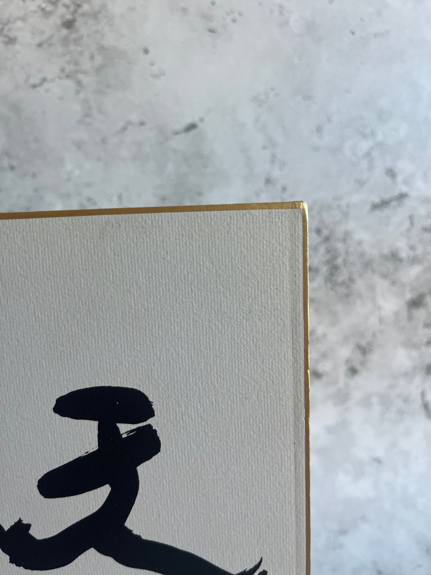 Vintage Chinese Calligraphy Shikishi Board Wall Art Hand Drawn Birthday Artwork
