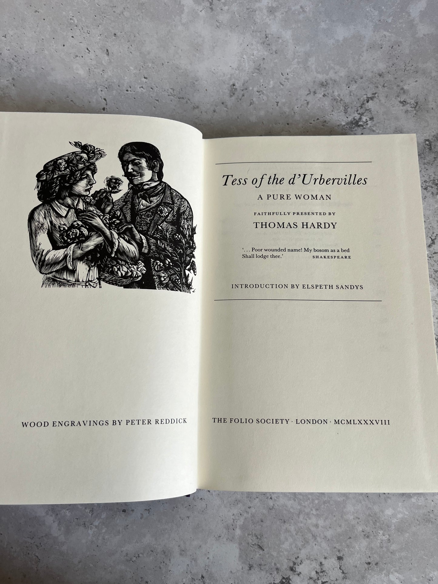 Tess Of The D’Urbervilles By Thomas Hardy Clothbound 1990 Ed HB Book