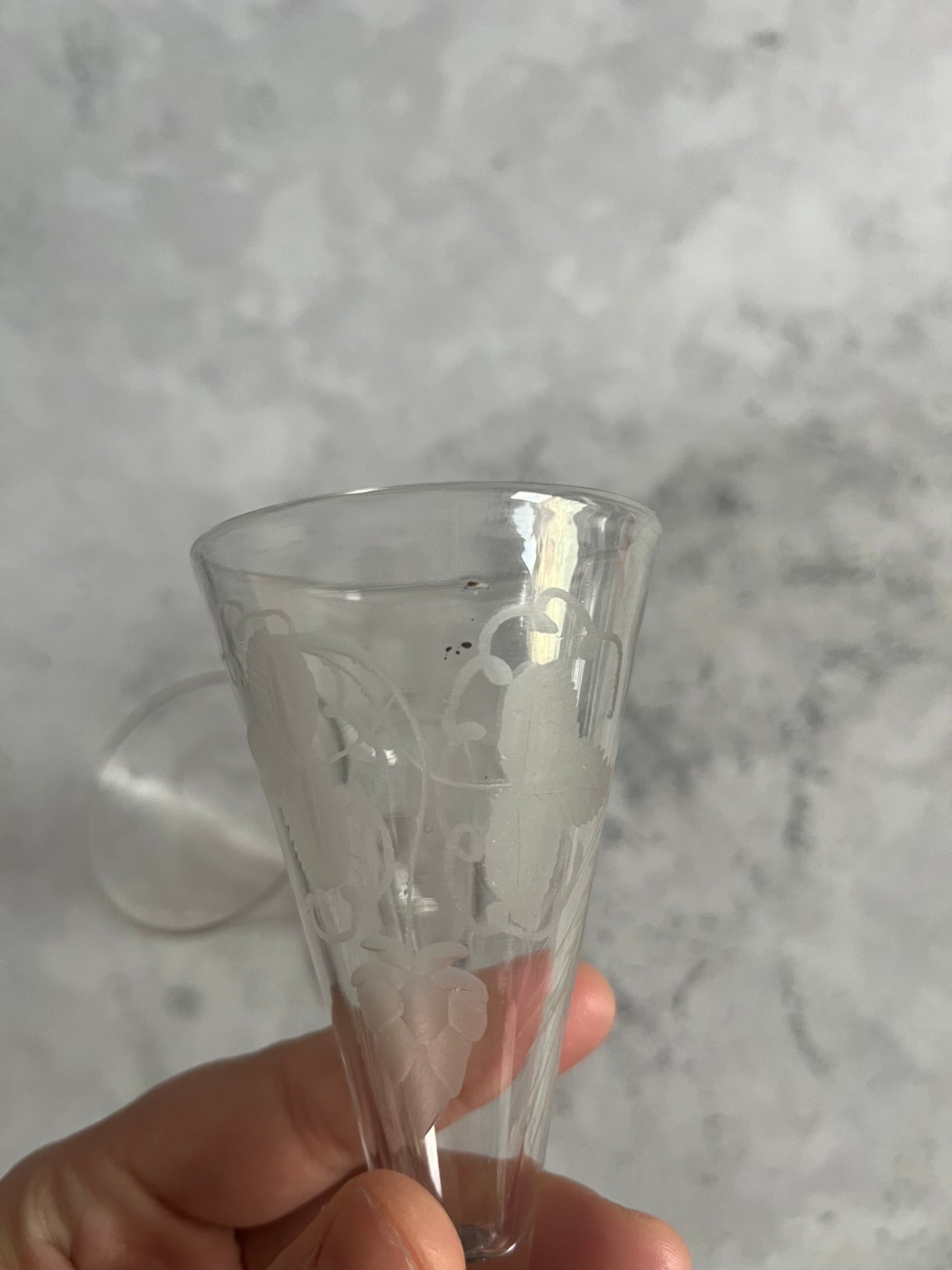 Antique Georgian Pair Of Engraved Dwarf Ale Glasses Barley Hop Design