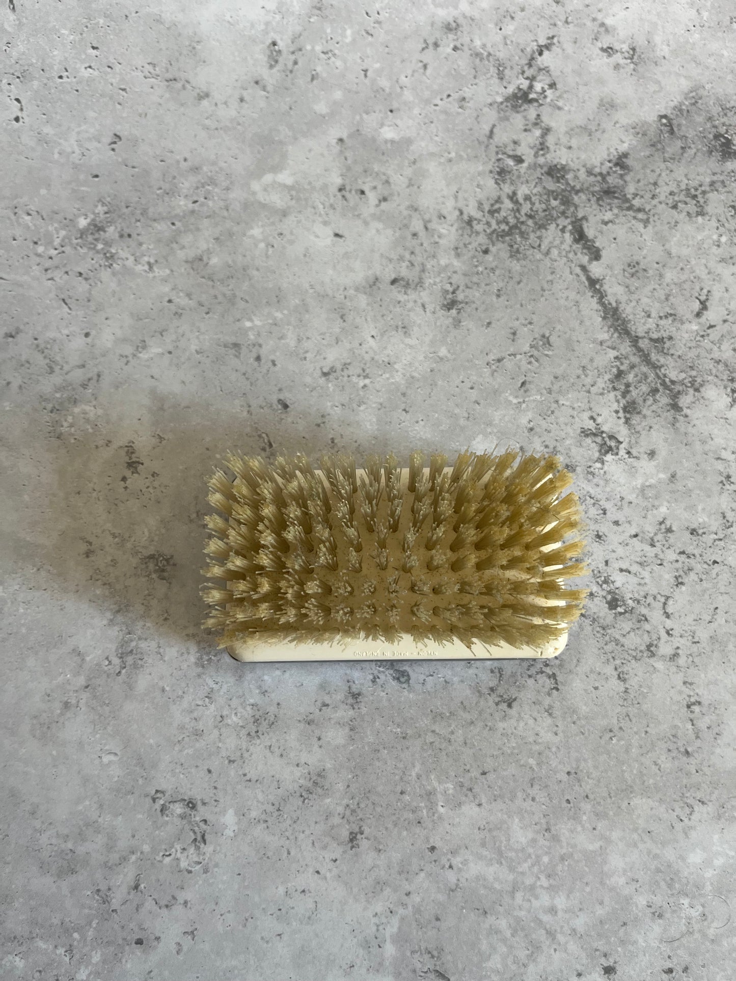 Vintage Chrome Plated Clothes Brush Mens Travel Brush Nylon Bristles
